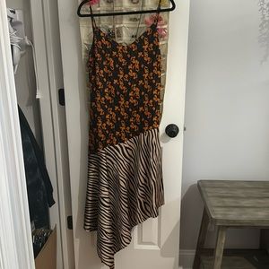 Lulus Mixed Print Dress